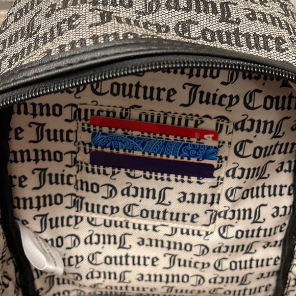 Juicy Couture Goth Black Heart Backpack Purse - Picture 6 of 11